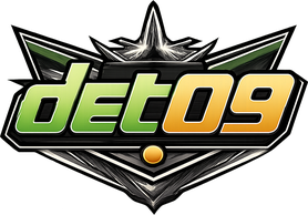 det 09 সাইটের কালো সোনালি লোগো